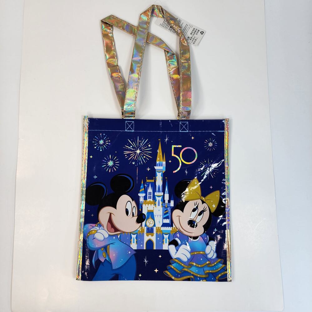 Walt Disney World 50th Anniversary Tote Bag Holographic Magical Celebration
